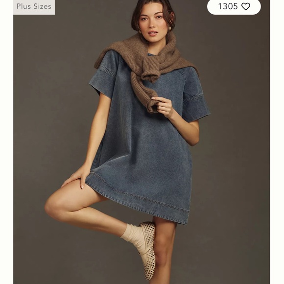 Denim Mini Dress - Picture 6 of 7